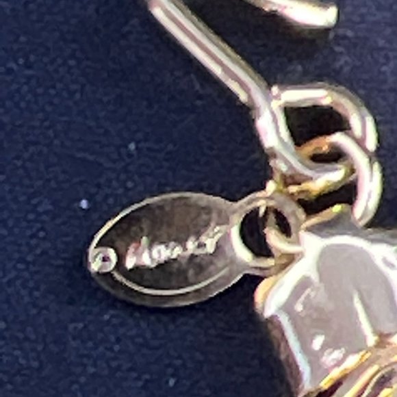 Vintage Monet Gold Tone Snake Chain Choker Necklace 15" (4234) - Picture 7 of 7